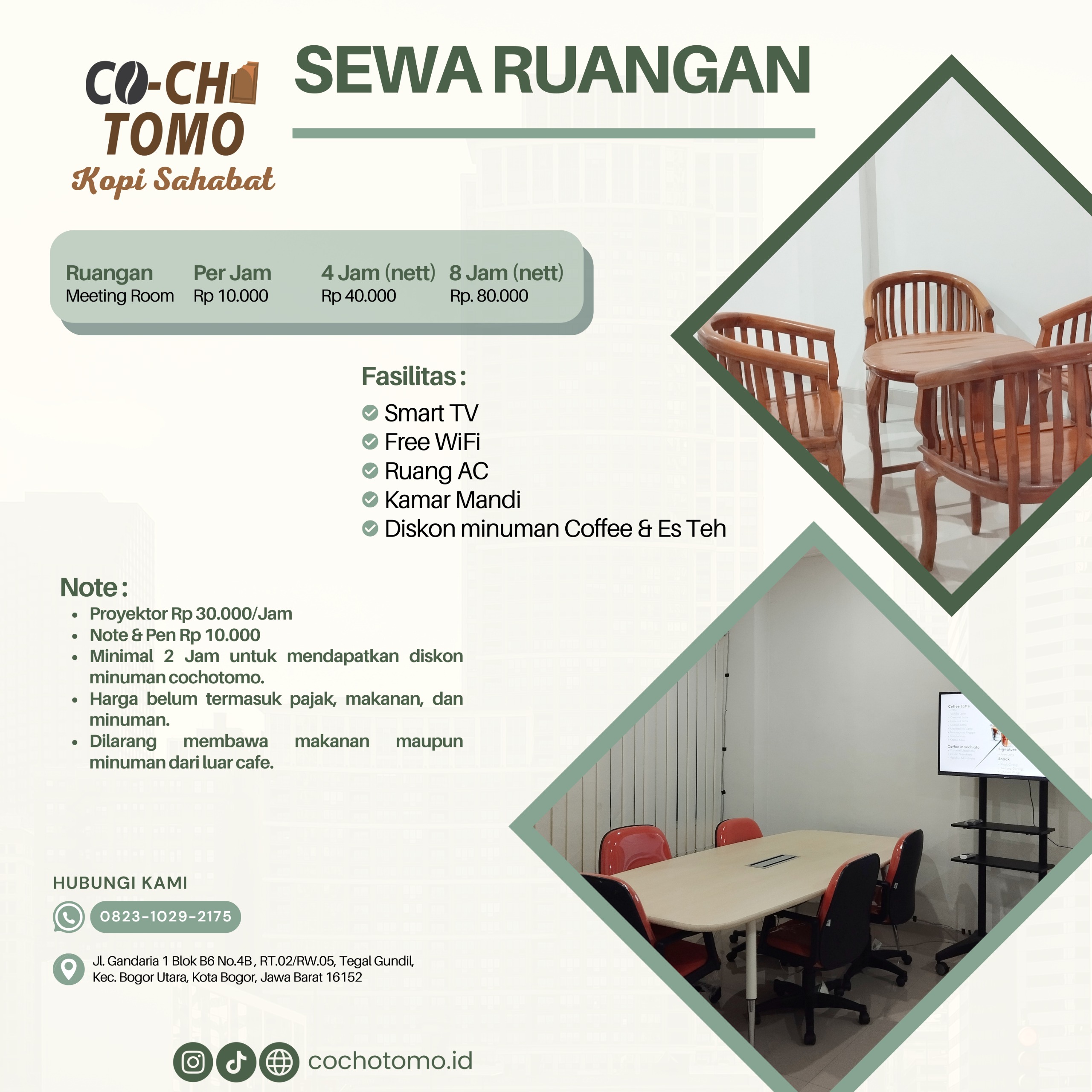 Sewa Ruangan