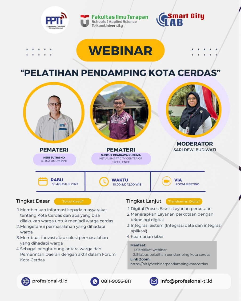 Webinar Pelatihan Pendamping Kota Cerdas 